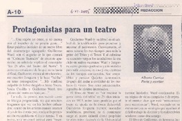 Protagonistas para un teatro