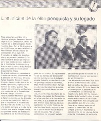 Los Inicios de la élite penquista y su legado