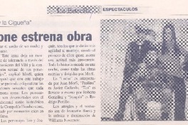 Presentará "La boda y la cigueña" : Humerstone estrena obra