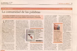 Página abierta : la comunidad de las palabras