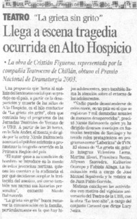 Teatro "La grieta sin grito"