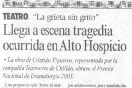 Teatro "La grieta sin grito"