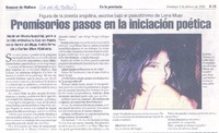 Promisorios pasos en la iniciación poética