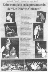 Exito completo en la presentación de "Los nuevos chilenos"