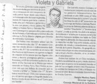 Violeta y Gabriela
