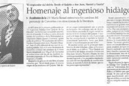 Homenaje al ingenioso hidalgo
