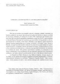 Neruda: Canonización y contracanonización