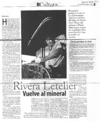 Rivera Letelier vuelve al mineral