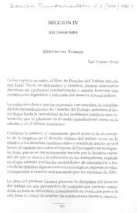 Derecho del trabajo