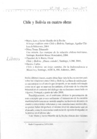 Chile y Bolivia en cuatro obras