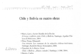 Chile y Bolivia en cuatro obras