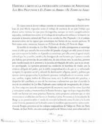 Historia y mito en la producción literaria de Arguedas: Los ríos profundos y El Zorro de arriba y el zorro de abajo