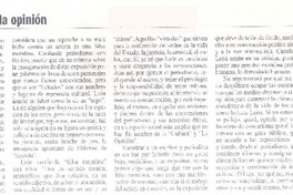 Sobre la cultura y la opinión