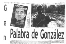 Palabra de González