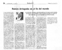 Ramón Arriagada: en el fin del mundo