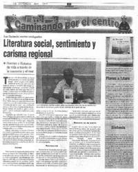 Literatura social, sentimiento y carisma regional