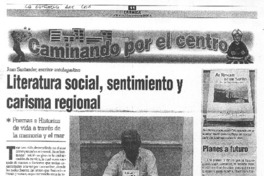 Literatura social, sentimiento y carisma regional