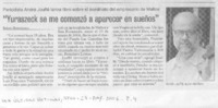 "Yuraszeck se me comenzó a aparecer en sueños"