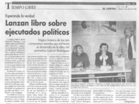 Lanzan libro sobre ejecutados políticos