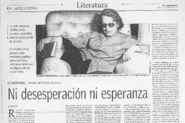 Ni desesperación ni esperanza
