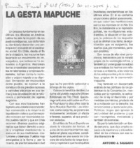 La gesta mapuche