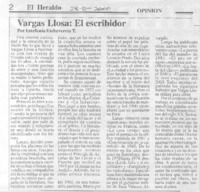 Vargas Llosa: El escribidor