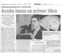 Acuña lanza su primer libro