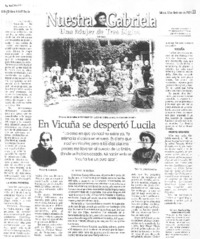 En Vicuña se despertó Lucila