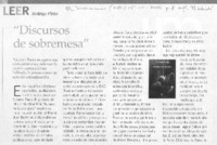 Discursos de sobremesa