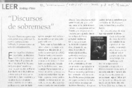 Discursos de sobremesa