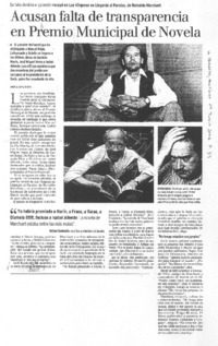 Acusan falta de transparencia en Premio Municipal de Novela