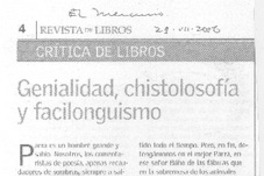 Genialidad, chistología y facilonguismo