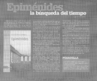 Epiménides, la búsqueda del tiempo