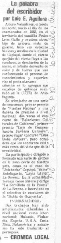 La palabra del escribidor