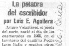 La palabra del escribidor