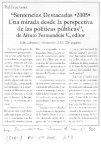 Sentencias destacadas 2005