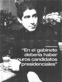 "En el gabinete debería haber puros candidatos presidenciales" [entrevista]