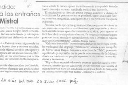 Gabriela escondida : una mirada a las entras poéticas de Mistral