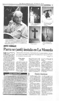 Parra se (anti) instala en La Moneda