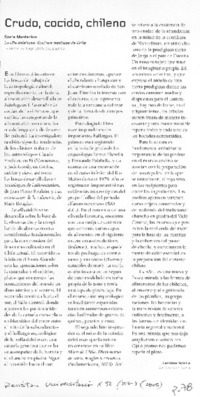 Crudo, cocido, chileno