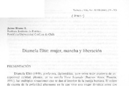 Diamela Eltit: mujer, mancha y liberación