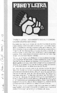 "Puño y letra", movimiento social y comunicación gráfica