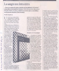 La sangre con letra entra