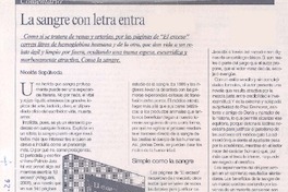 La sangre con letra entra