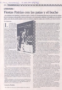 Literatura : Fiestas Patrias con las patas y el buche