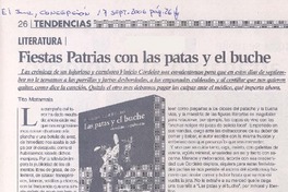 Literatura : Fiestas Patrias con las patas y el buche