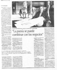 "La peosía se puede combinar con los negocios" (entrevista)