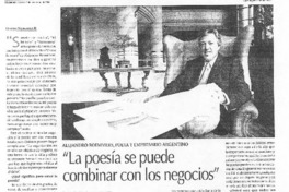 "La peosía se puede combinar con los negocios" (entrevista)