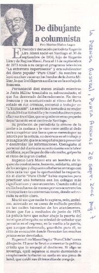 De dibujante a columnista