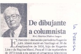 De dibujante a columnista